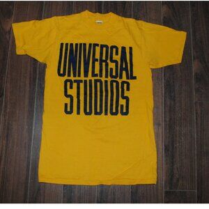 Vintage Universal Studios Yellow Cotton Shirt Chest 32" Unisex Made in USA